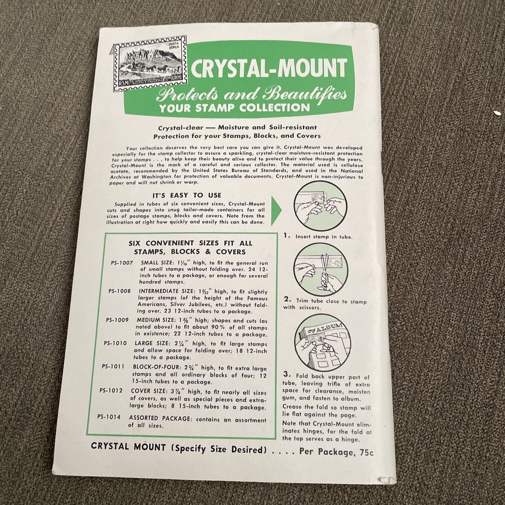 Vintage H. E. Harris U.S. Stamps Guide / Catalog Second Edition 1960