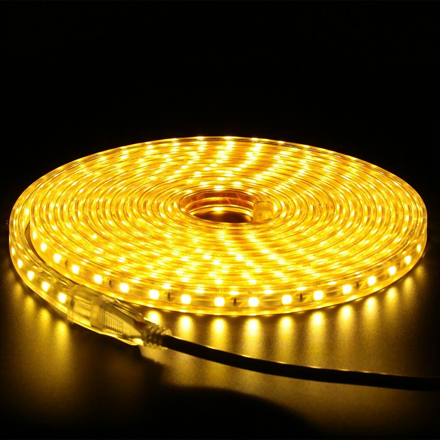 110V LED Strip Light SMD 5050 Flexible Tape Home Outdoor Lighting Rope + US Plug