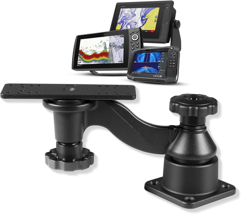 6'' Swing Arm Mount For Fishfinders & Chartplotters For Garmin, Humminbird