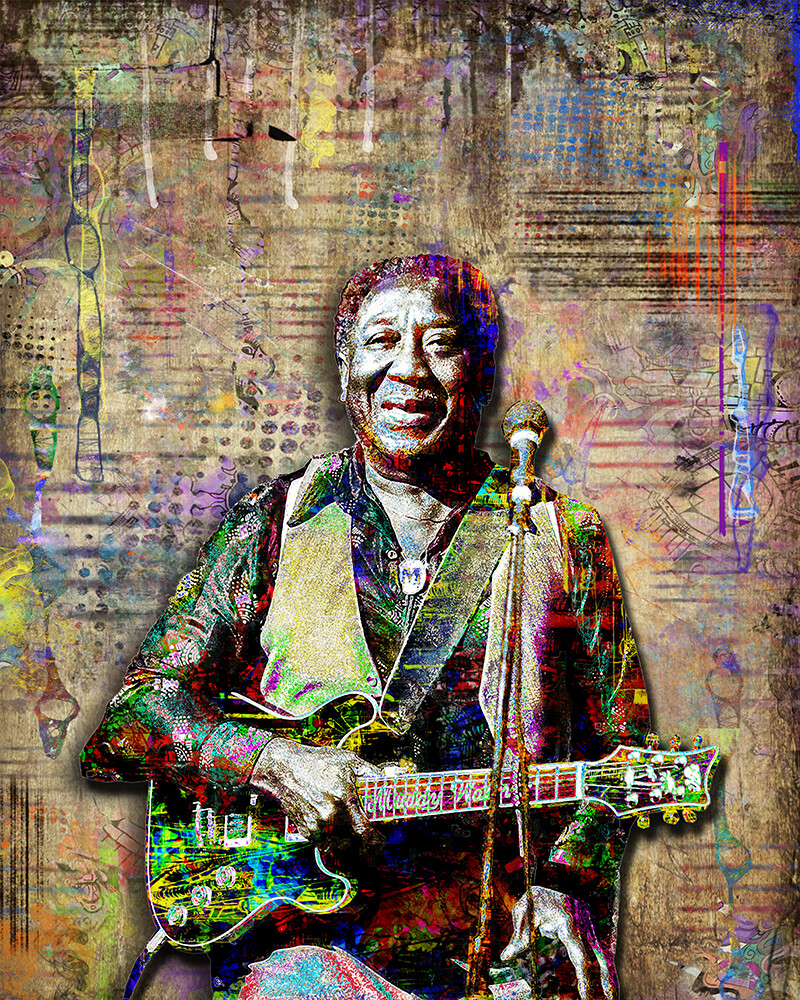 Muddy Waters 20x30in Poster Muddy Waters Blues Tribute Print Free Shipping US