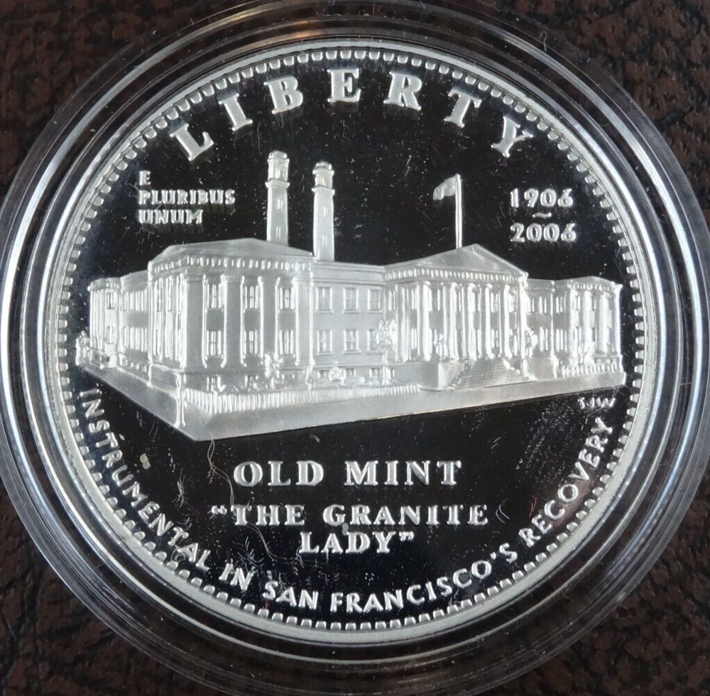 2006-S San Francisco Old Mint Proof Silver Dollar US Mint Capsule Only