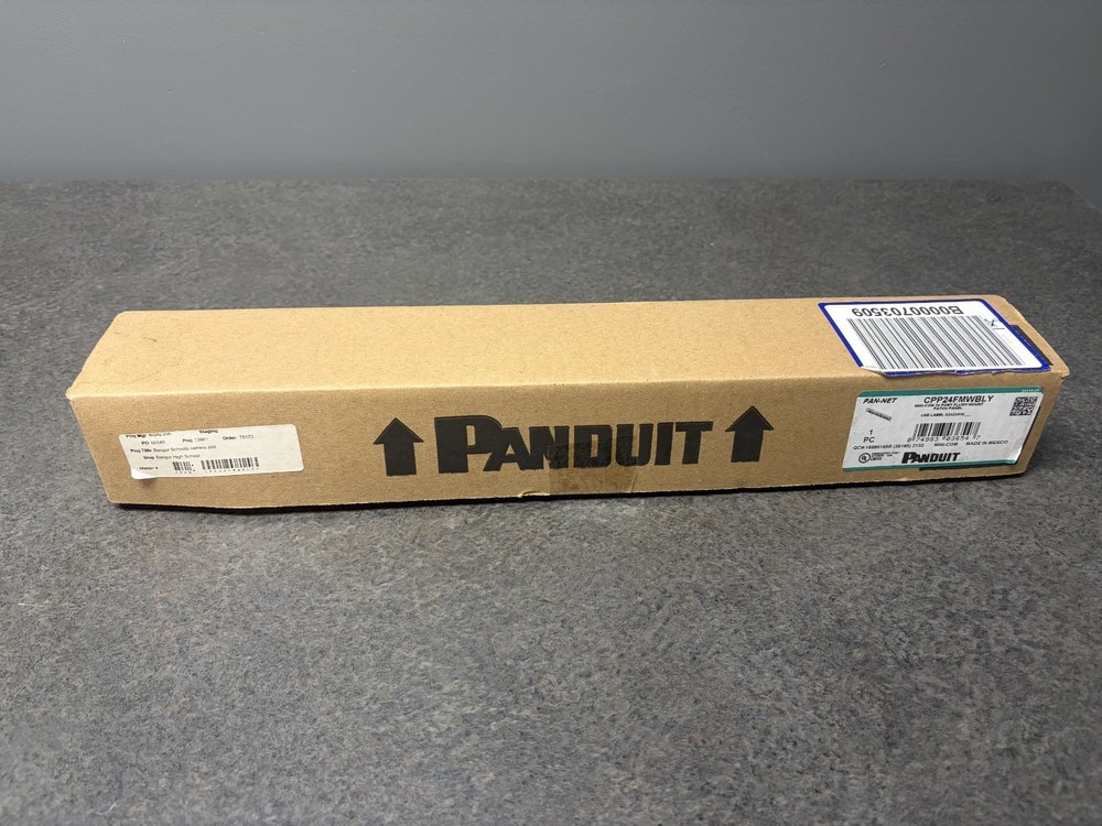 Panduit Pan-Net CPP24FMWBLY Mini-Com 24-Port Flush Mount Patch Panel