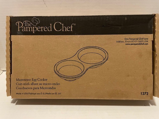 Pampered Chef Stoneware Microwave Egg Cooker - 1372