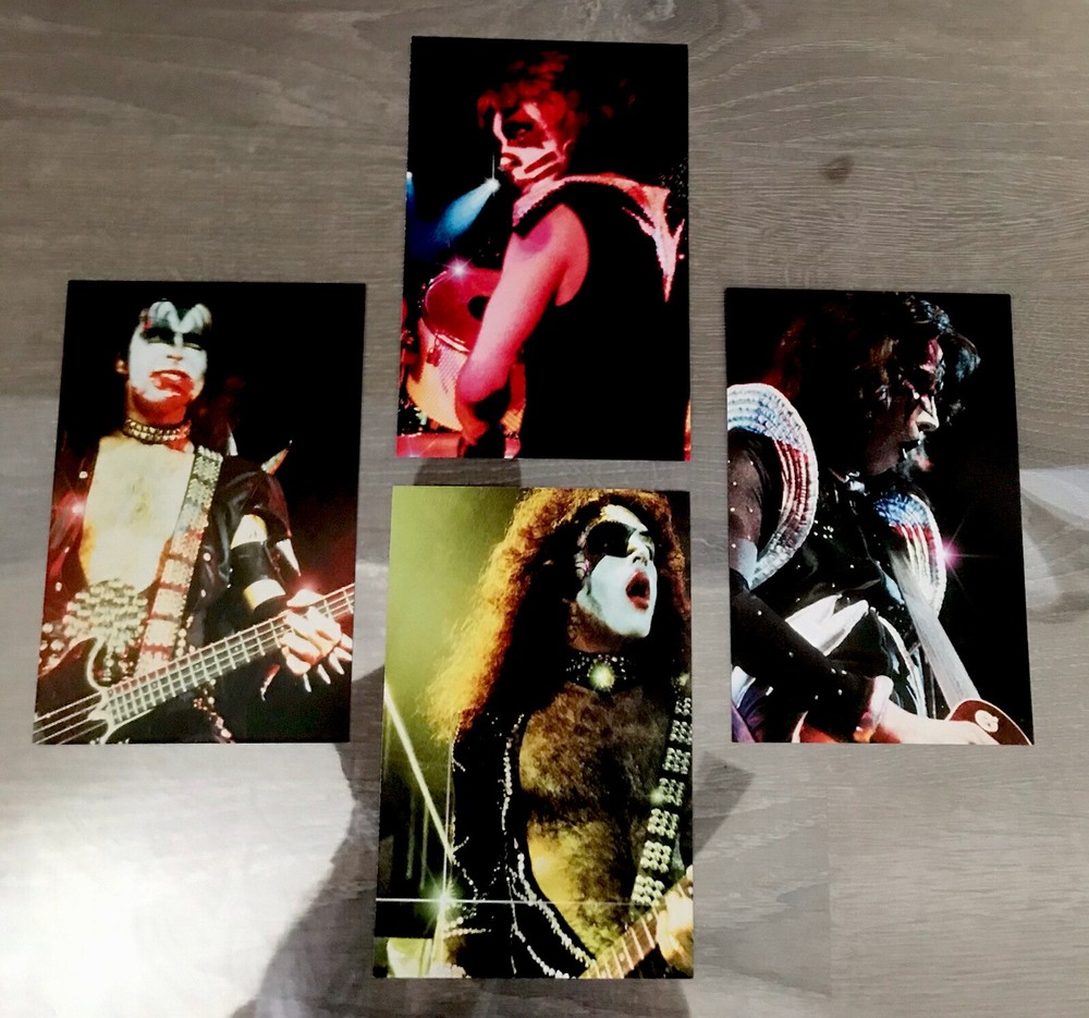 KISS OLOGY 1974 1977 Volume One ACE GENE PAUL PETER 4 PHOTO CARDS