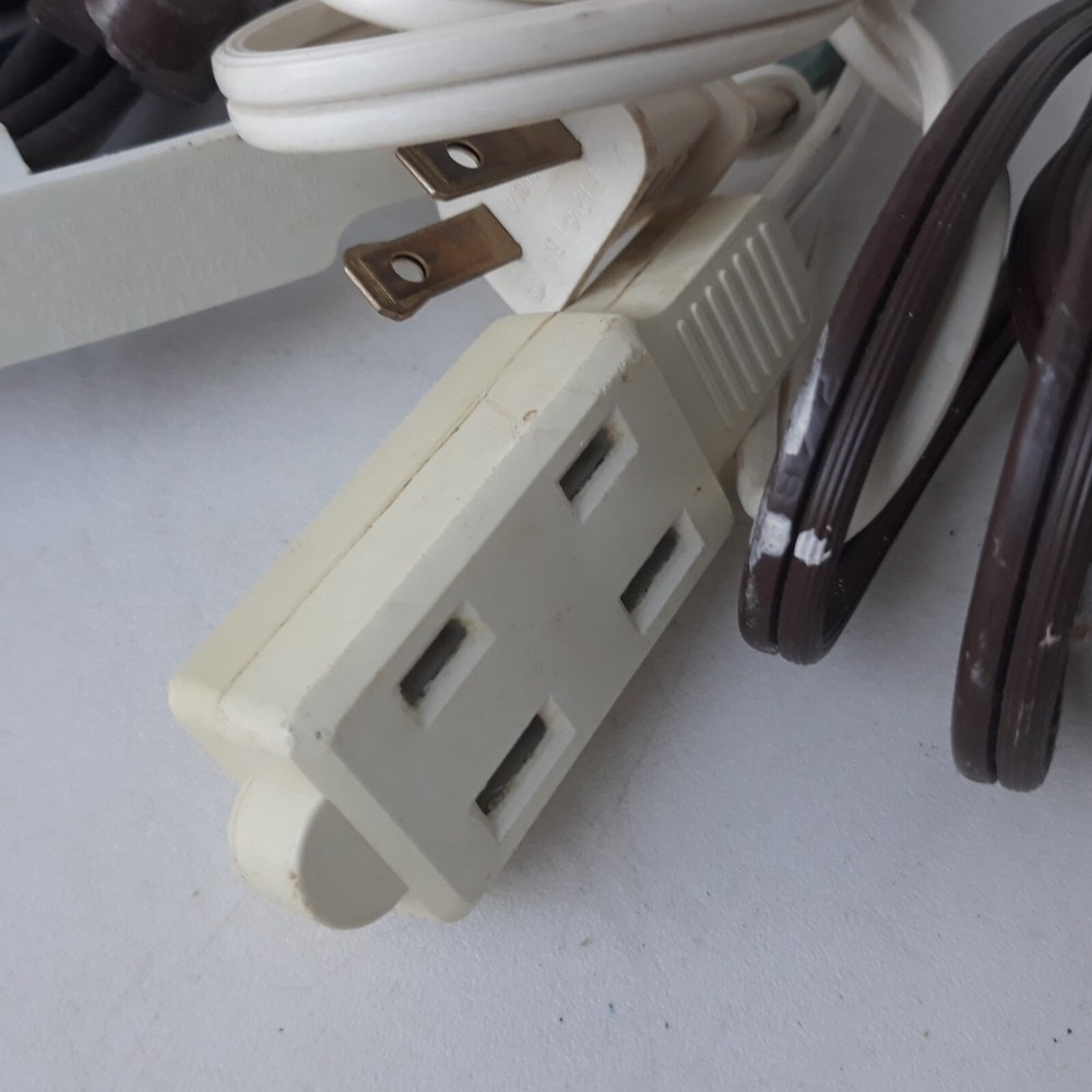 AC Extension Cords 3-Pieces 2-Prong Plug Cable
