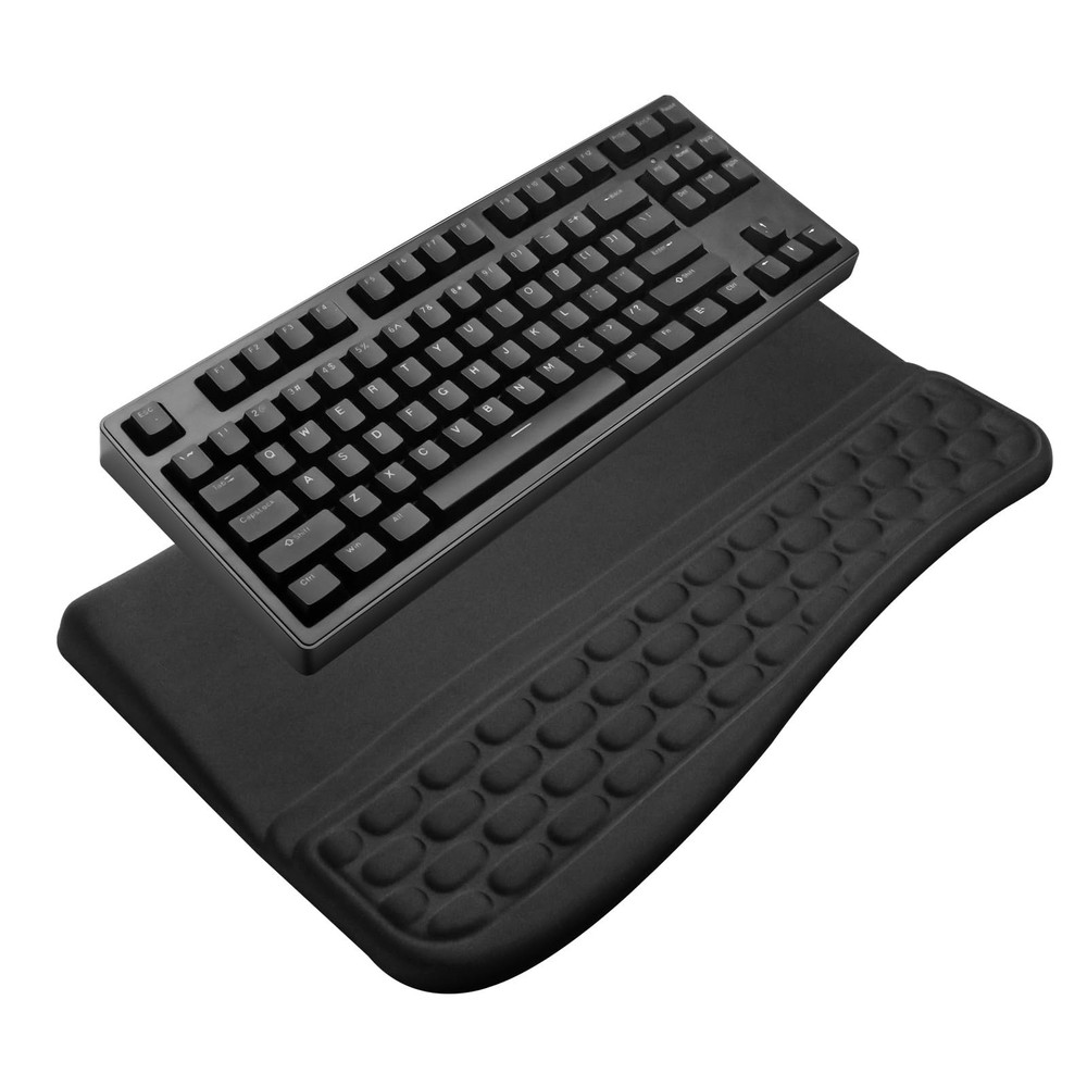 Computer Keyboard Stand Pad with Wrist Rest, Ergonomic Comfy Tilted Keyboard ...
