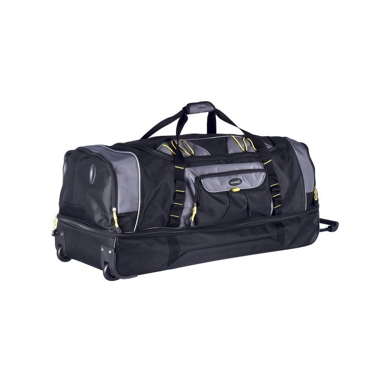 36" 2-Section Drop-Bottom Rolling Duffel Telescopic Handle Rolling Extra Large