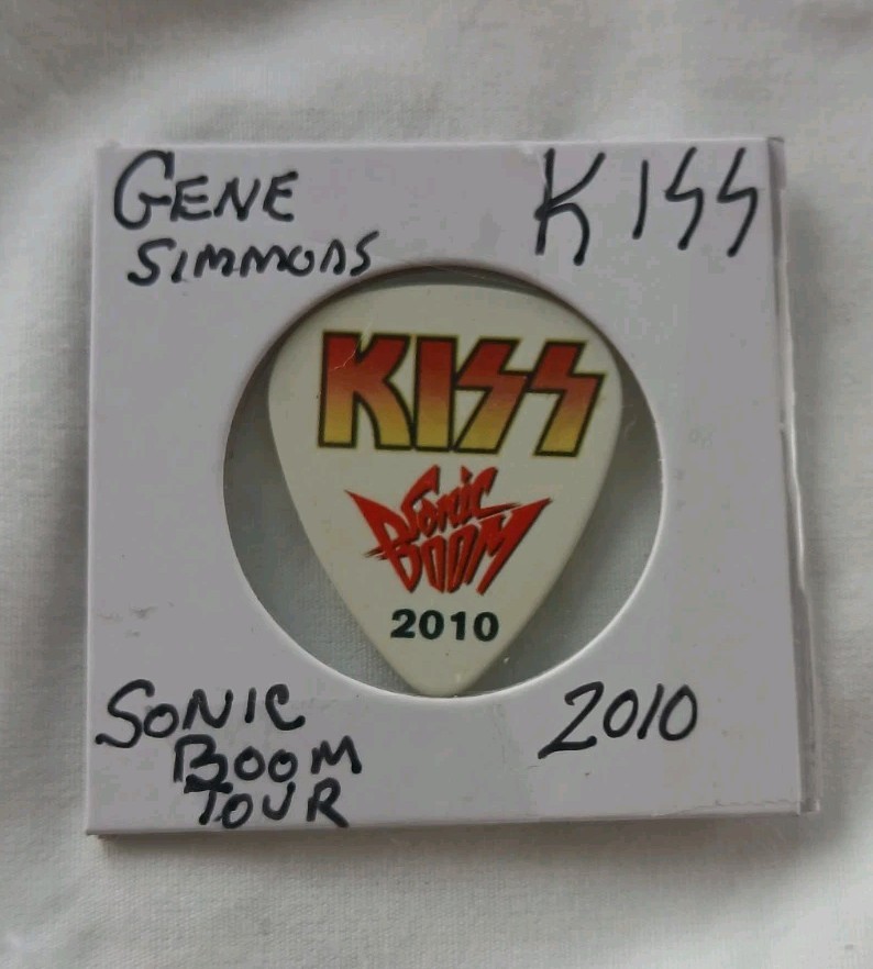 KISS Gene Simmons Sonic Boom Tour Guitar Pick Tour Issue 2010