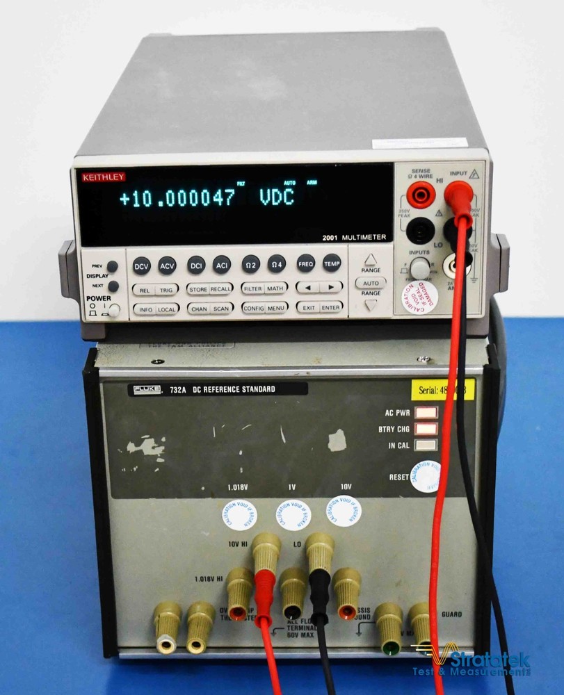 Fluke 732A DC Voltage Reference Standard 10V DC Calibration