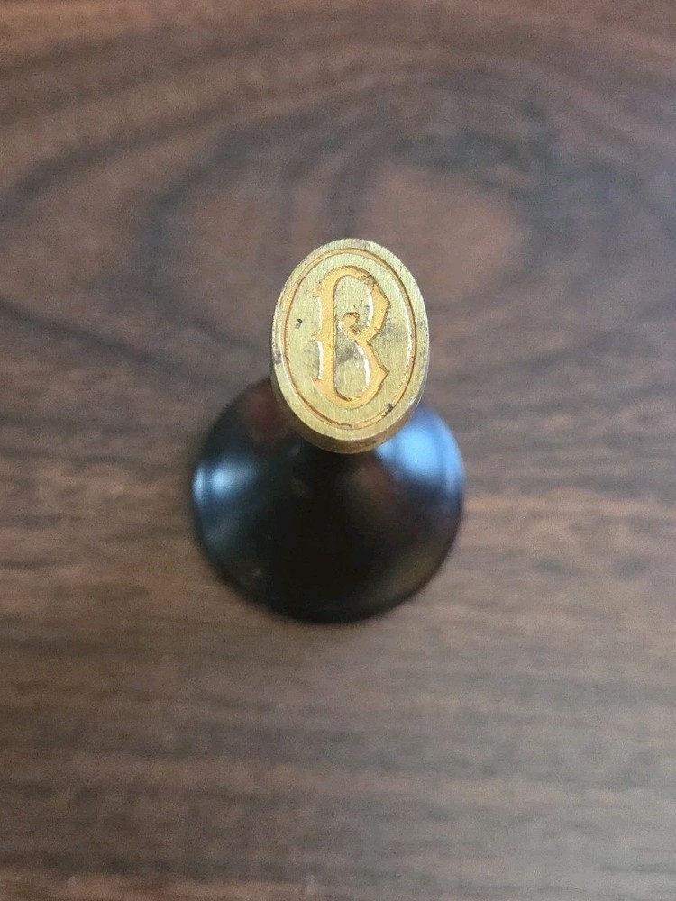 Victorian Desk Wax Seal with Initial "B"