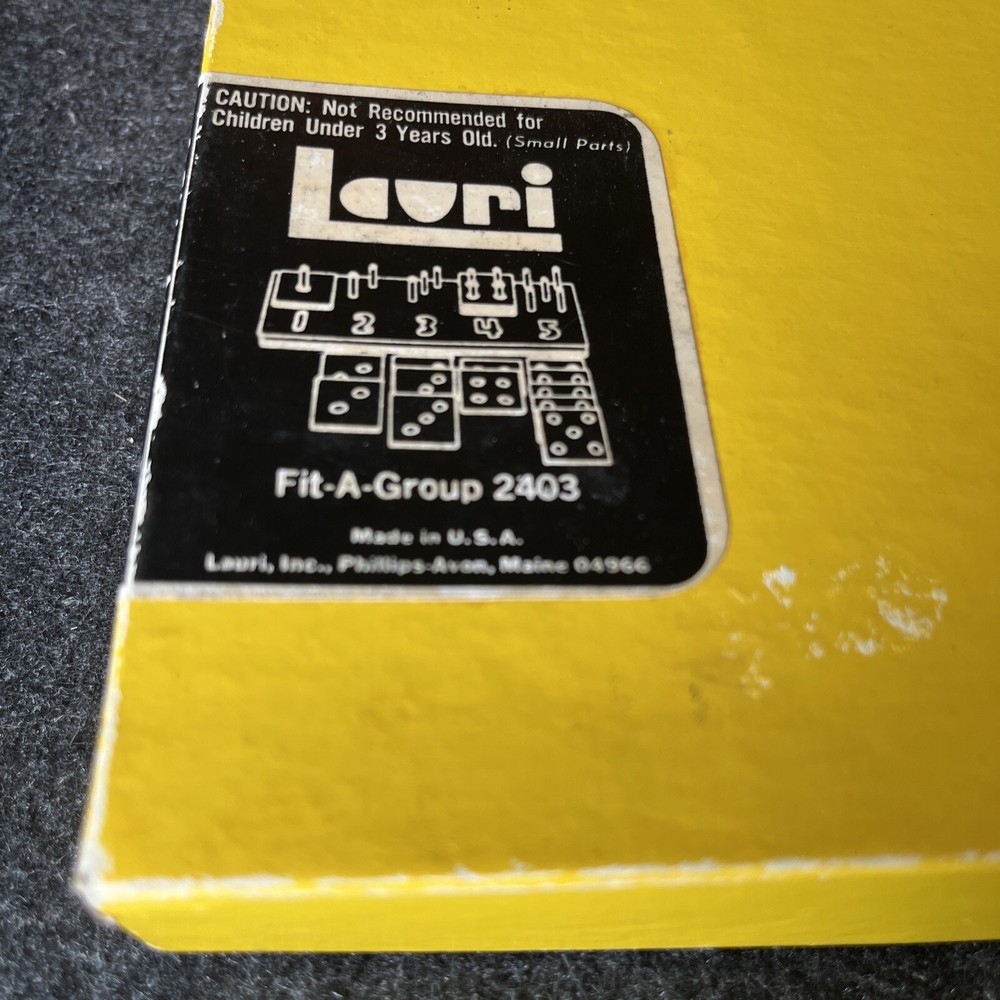 Vintage Lauri Fit A Group 2403 Learning Tool MISSING 2 DOWELS