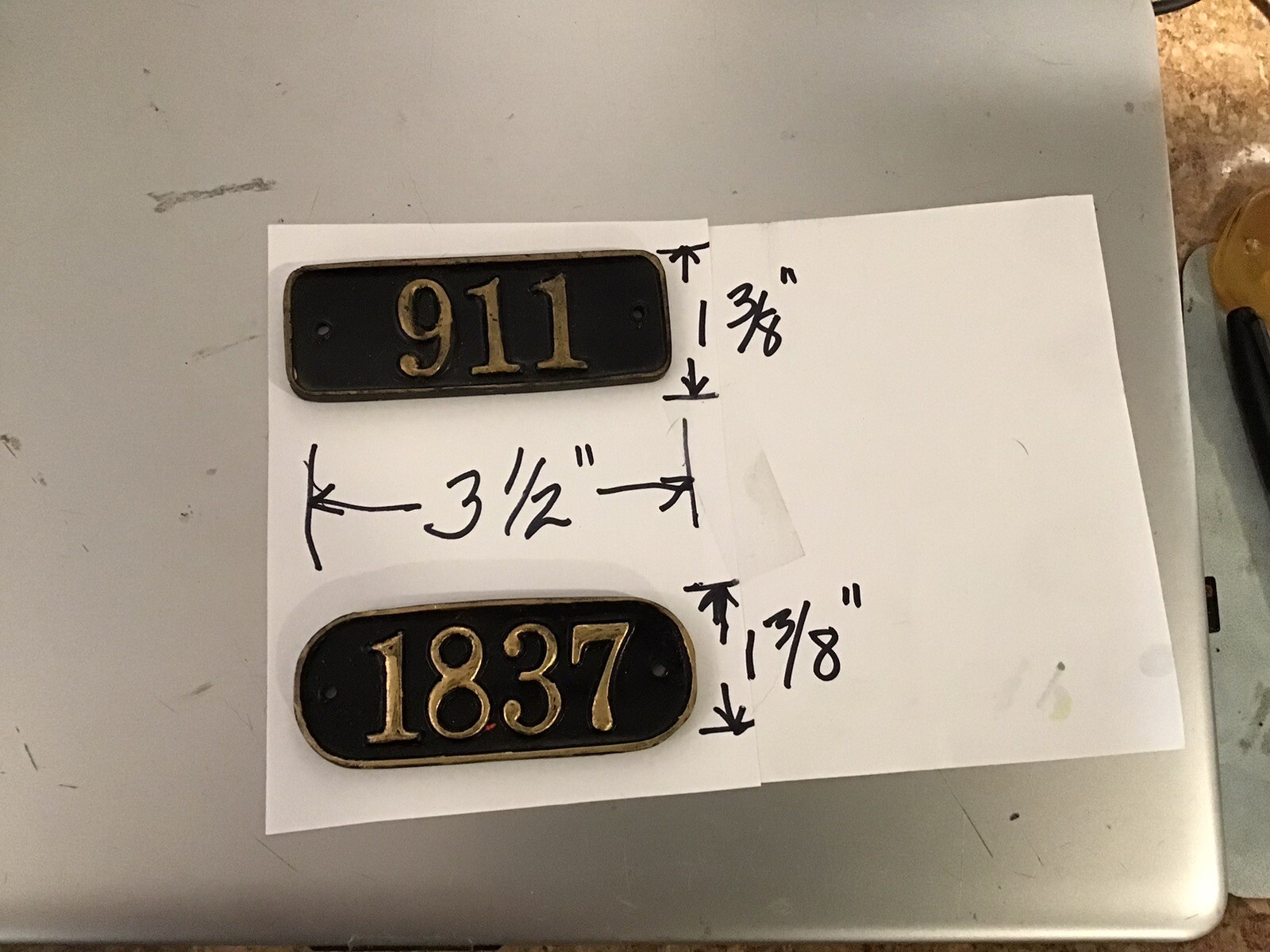 gamewell Police Call box number plate