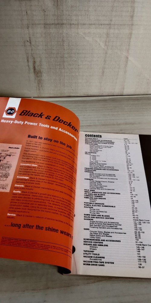 1973 BLACK & DECKER Power Tools Electrical Catalog C1