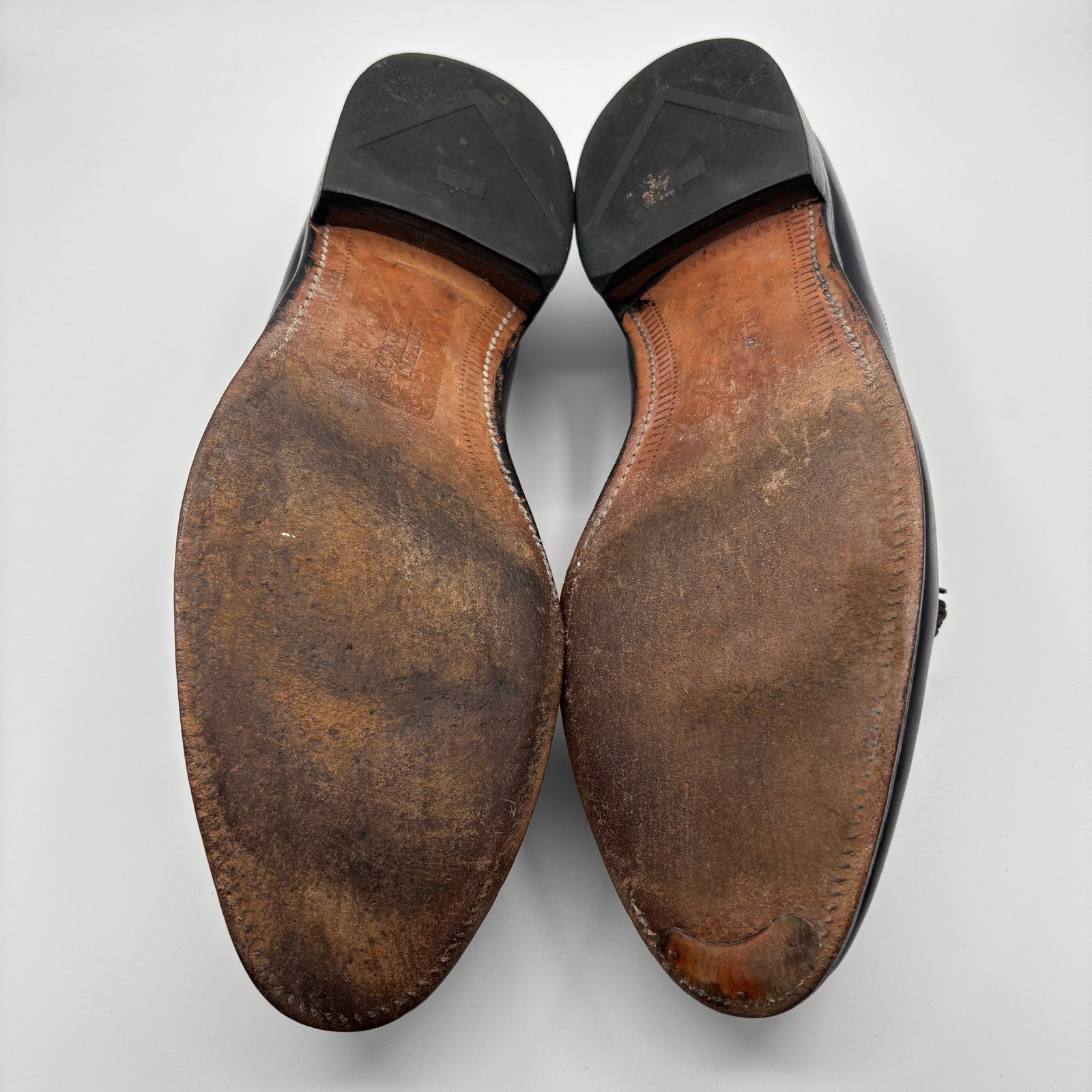 Allen Edmonds Arlington Burgundy Wingtip Tassel Loafers Mens Size 11 B *FLAW