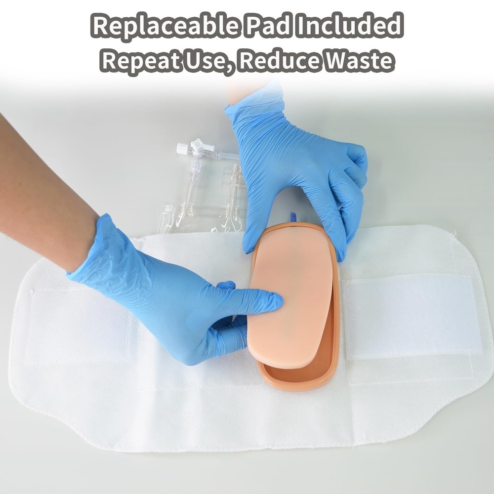 IV Practice Kit for Nursing Students, Replaceable IV Practice Pad for Nurses,...