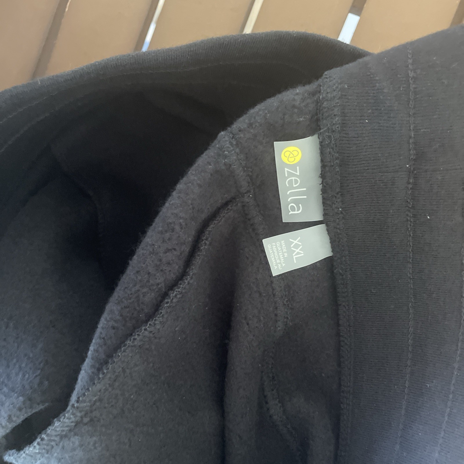 NWT ZELLA black fleece jogger, XXL, $59