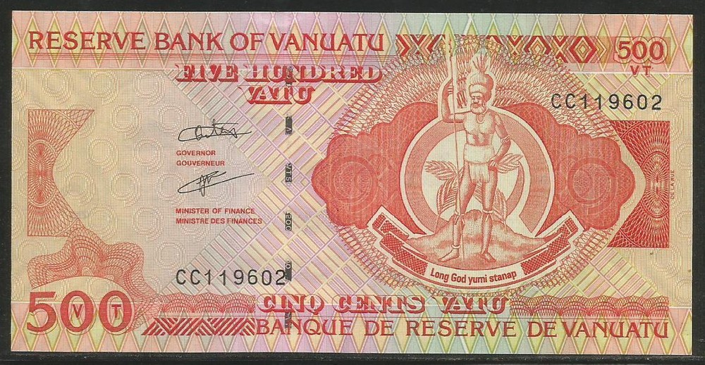 Vanuatu 500 Vatu 2002 Unc