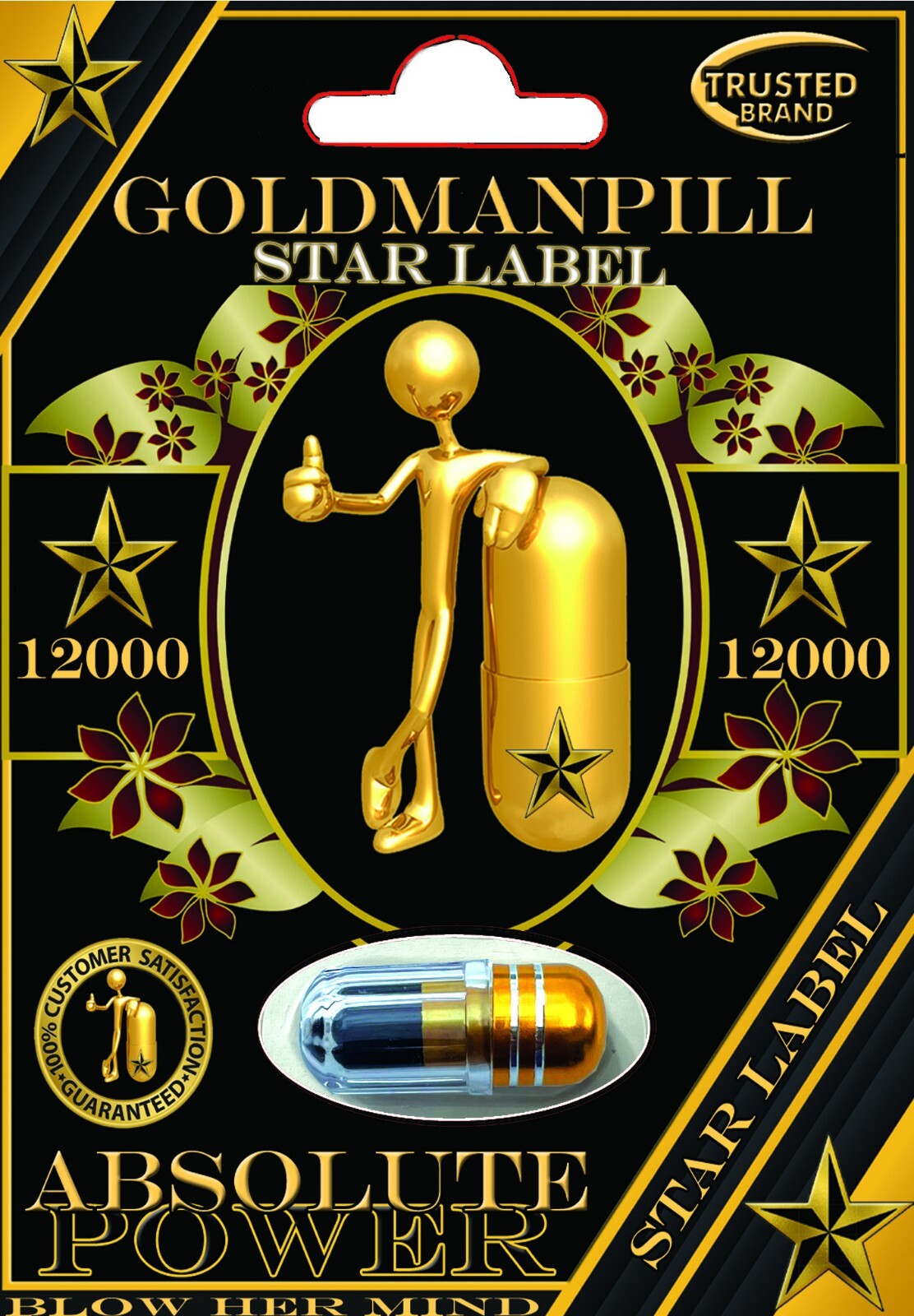 6000MG GOLDEN MAN 10 CAPSULES