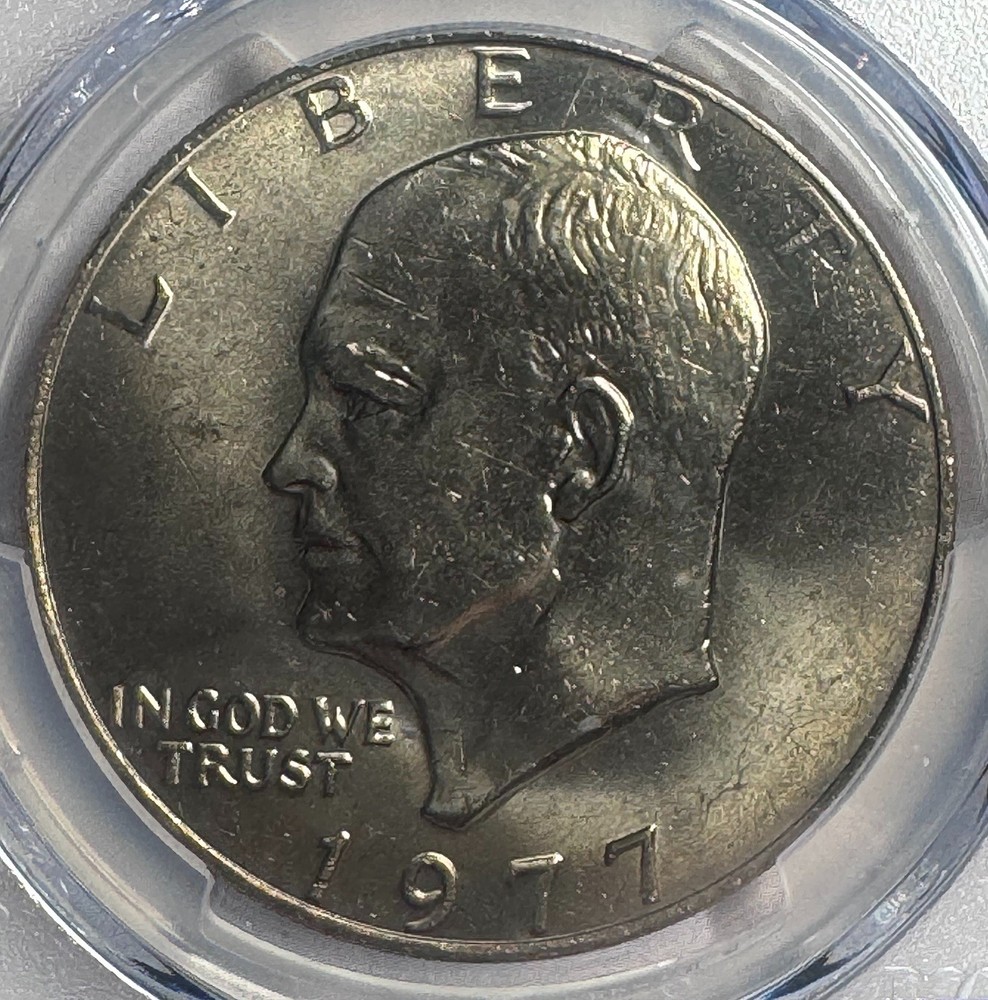 1977 ike dollar PCGS 63 Gold Shield