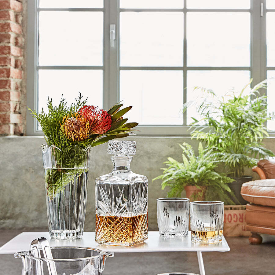 Bormioli Rocco Selecta Collection Whiskey Decanter, 33.75 oz, Clear