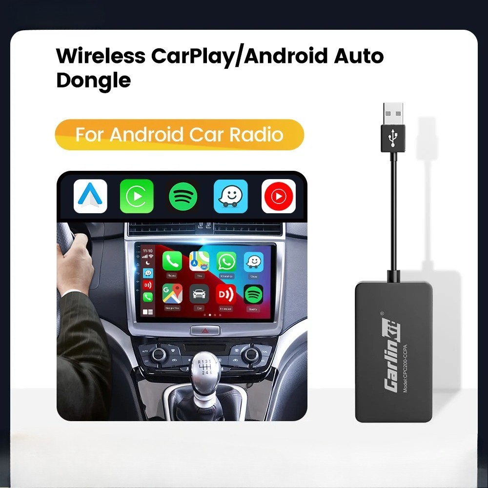 Wireless CarPlay Adapter Wireless Android Auto Dongle For Modify Android Screen