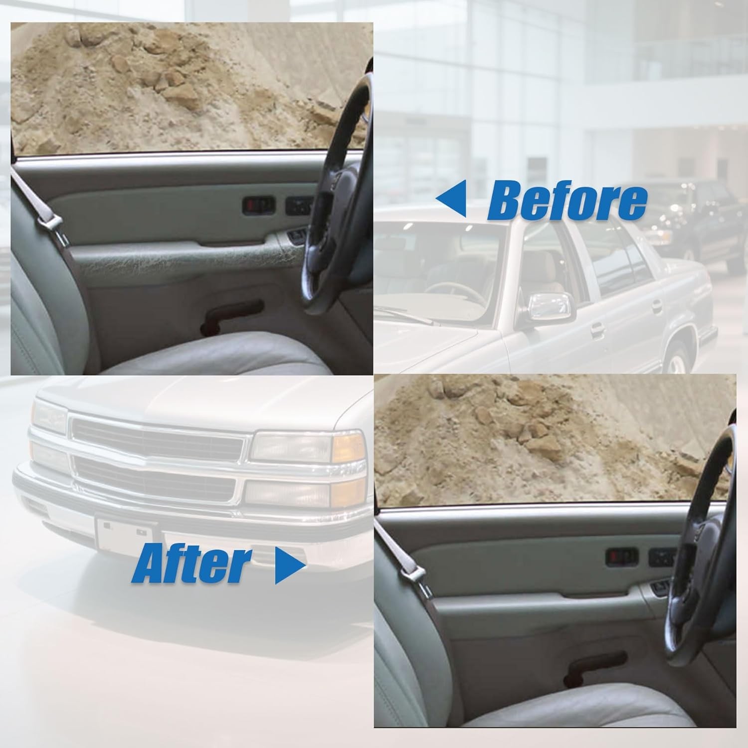 Front Left+Right Door Armrest Panel For 1999-2006 Tahoe Silverado GMC Sierra