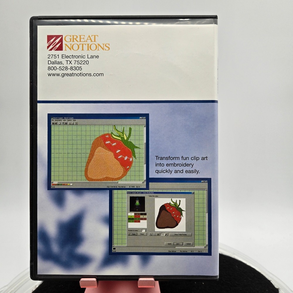 Great Notions Quick and Simple Embrodery Software