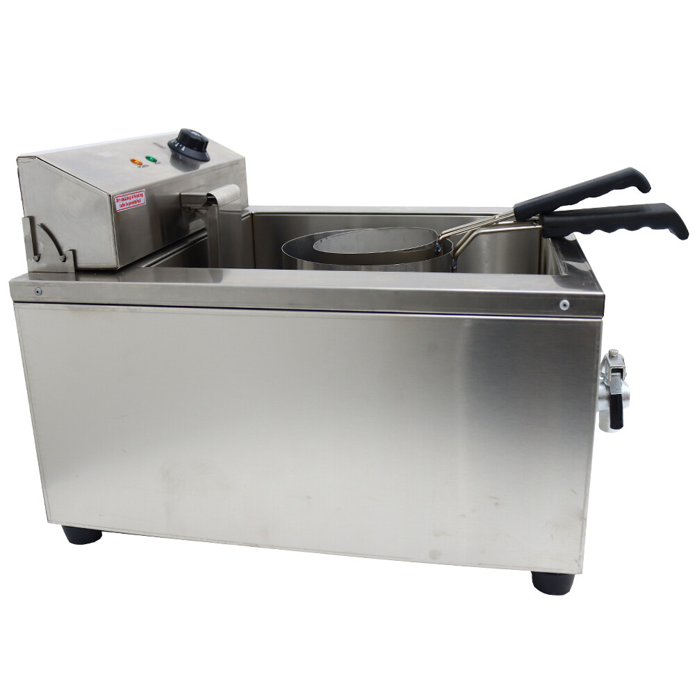 TECHTONGDA 110V Stainless Steel Multi-Purpose Funnel Cake Fryer for Donuts etc.