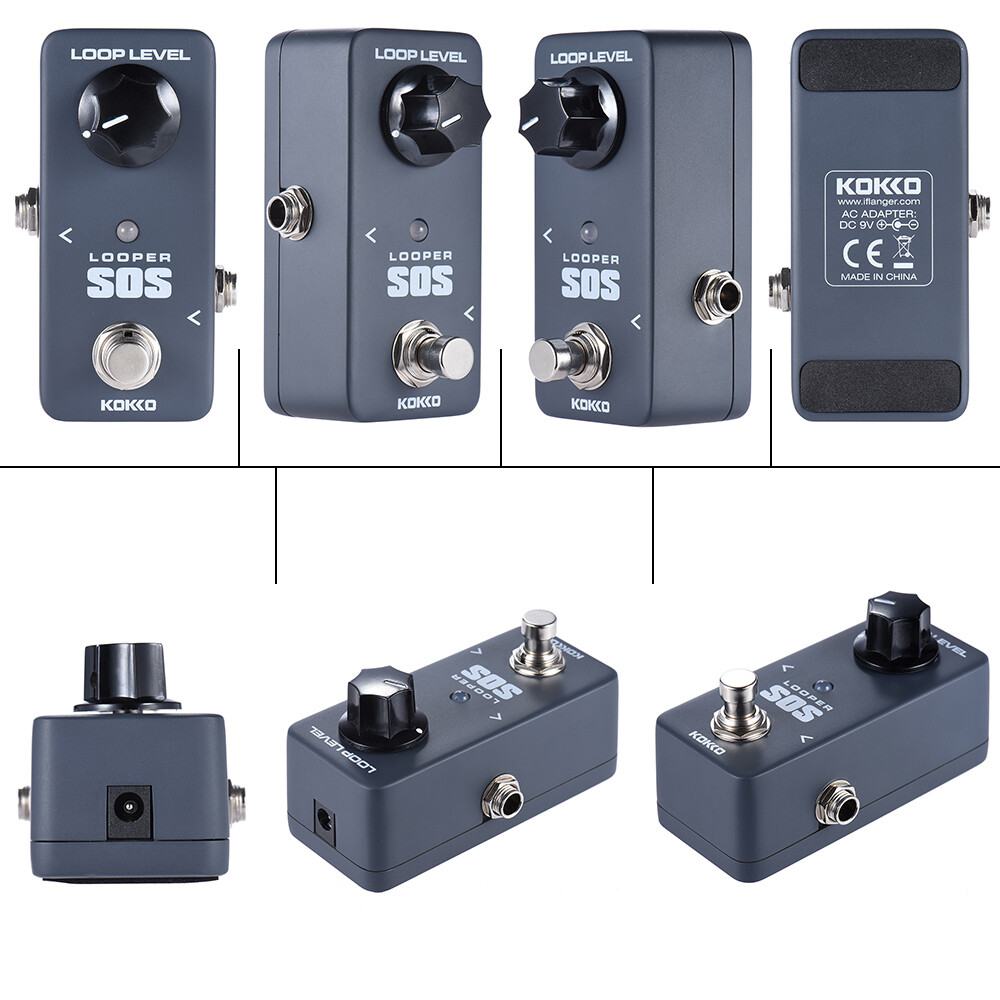 KOKKO SOS Looper Guitar Effects Pedal 5 mins Loop Recording True Bypass
