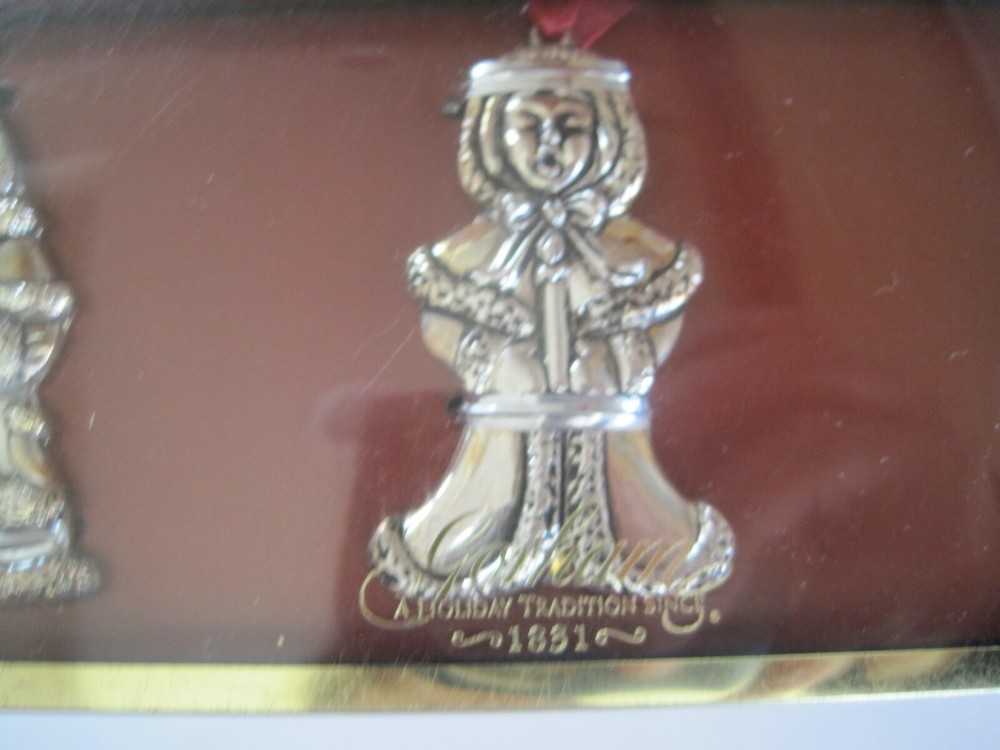 Gorham Carolers Silver Plate In Box Set 3