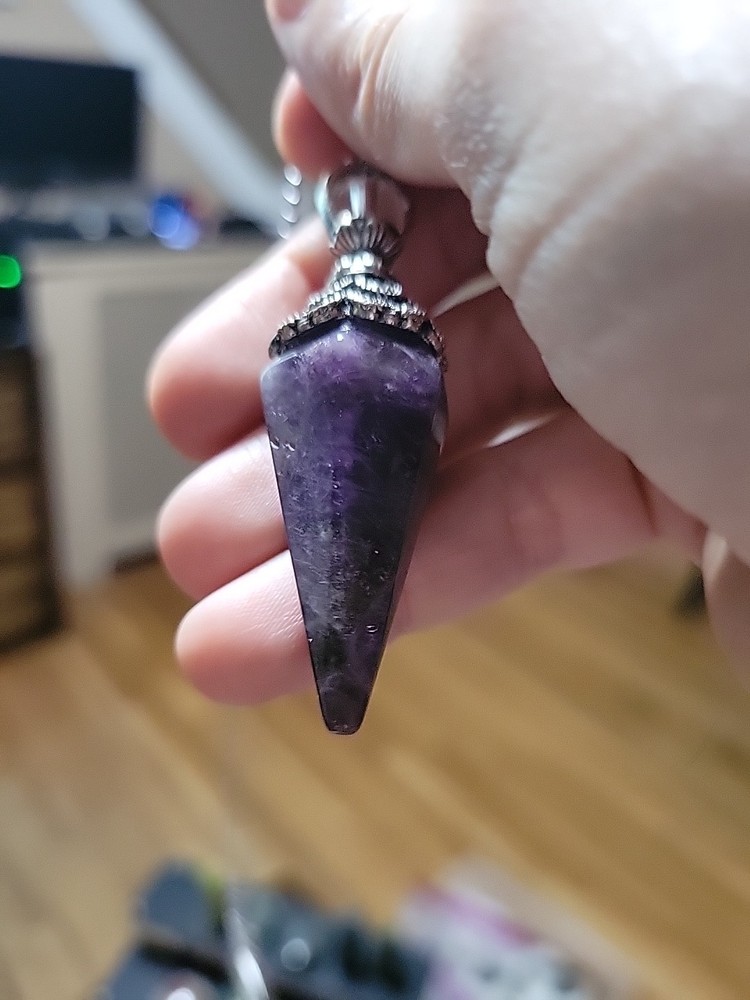 Amethyst Pendulum Crystal Stone, Pendulum Divination Tools