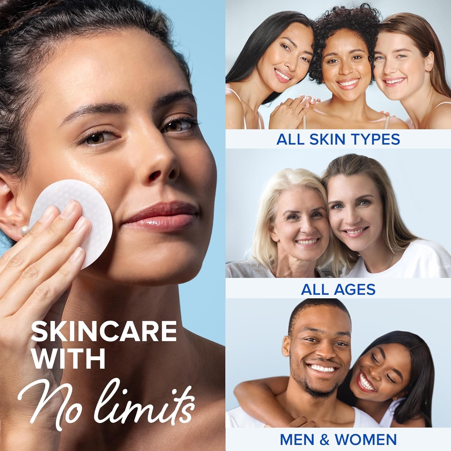 MAREE Glycolic Acid Pads with Tea Tree Oil, B3, B5 Toner Pads for Face Cleansing