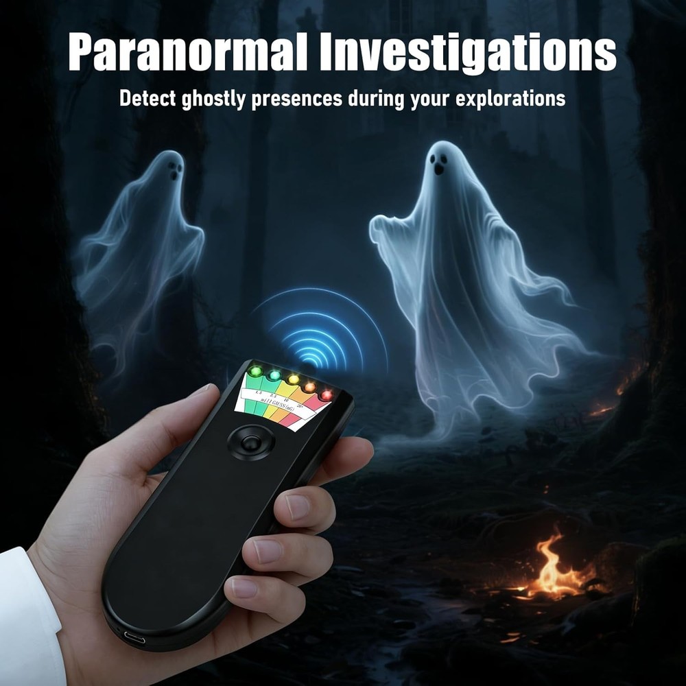 Compact EMF Detector - Rechargeable & User-Friendly with 20 MG Detection Range