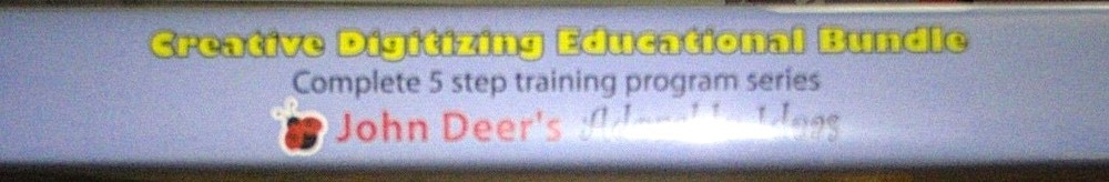 ADORABLE IDEAS JOHN DEER'S Creative Digitizing 5 STEP DVD SET EDUCATION SET