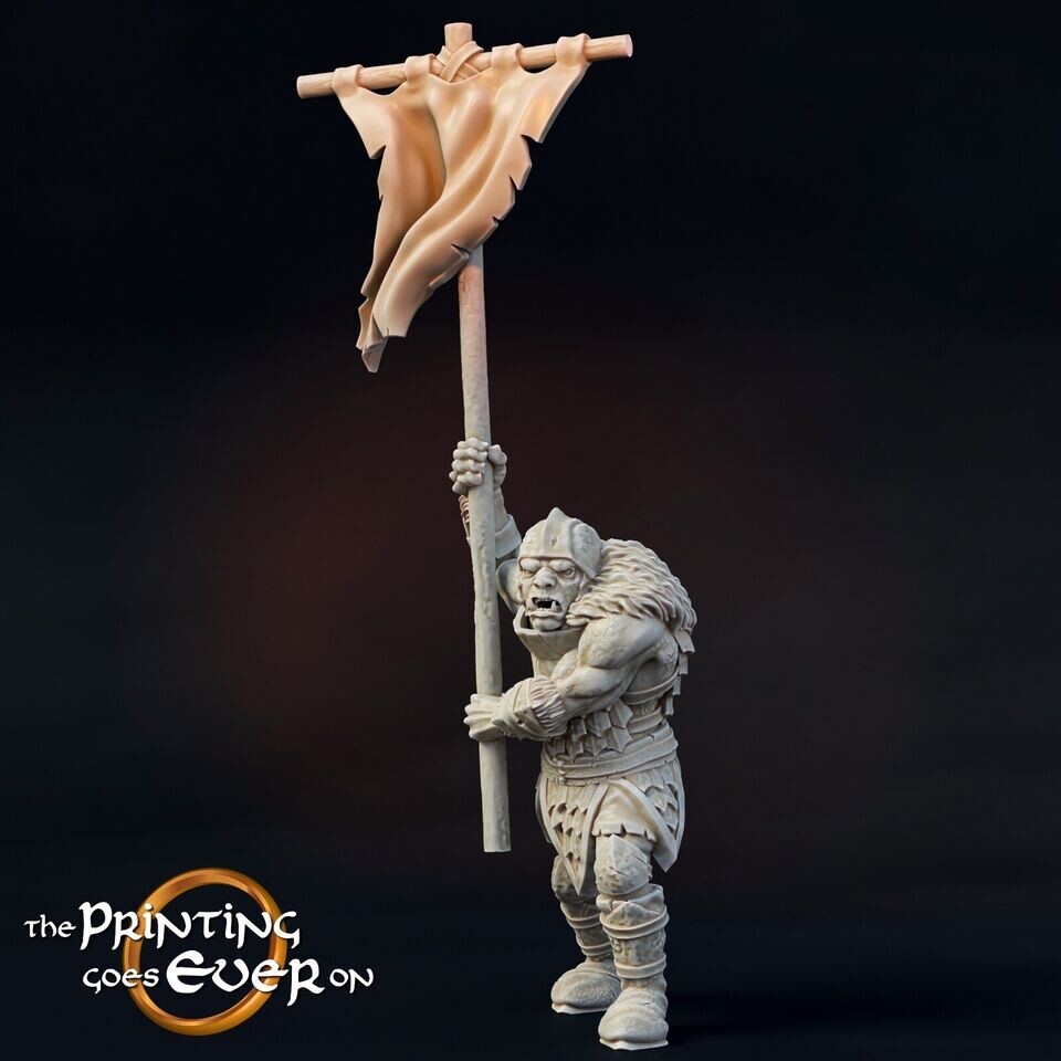 Orc Command Unit A - 28mm Ideal for LoTR, MESBG Wargames etc