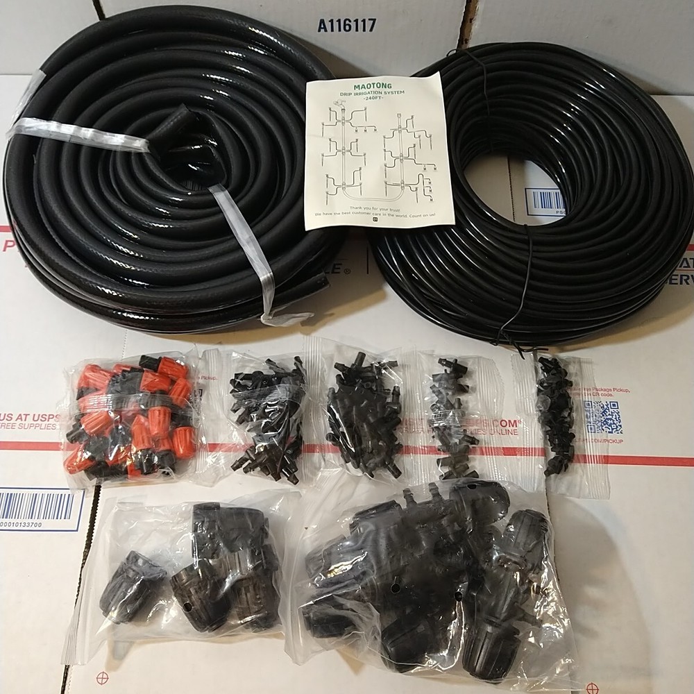 240FT Drip Irrigation System Kit, Automatic Garden Watering Misting System