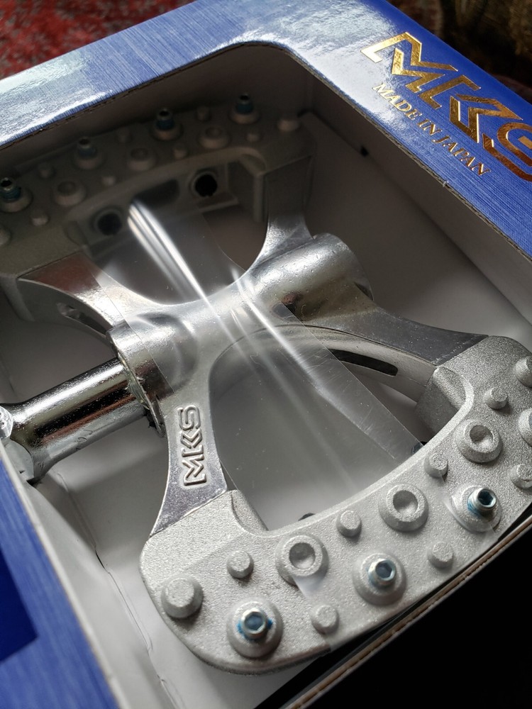 MKS Gamma Platform Pedals | 9/16" | Silver