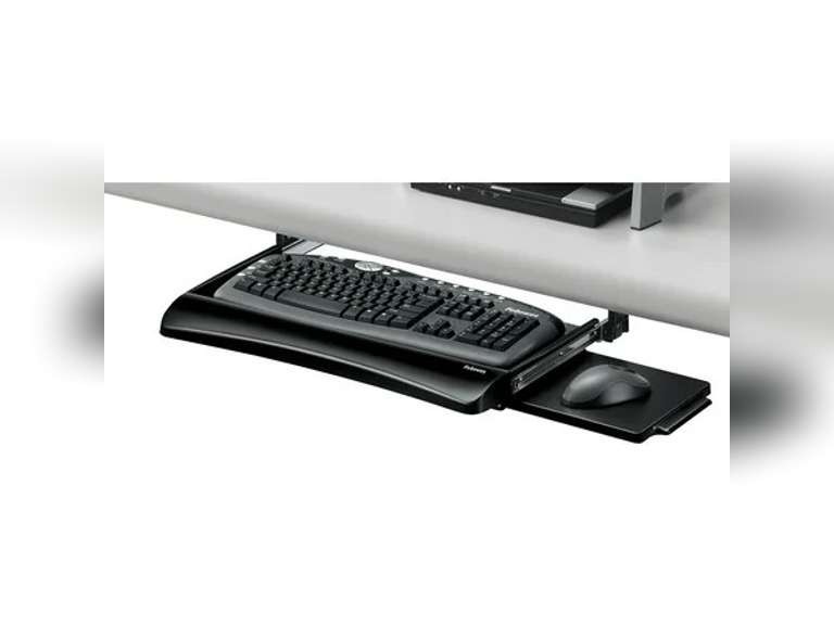 Fellowes Office Suites Underdesk Keyboard Drawer Solid Black for Office, Home