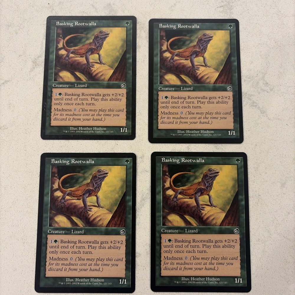Magic the Gathering MTG Basking Rootwalla Play Set Of 4