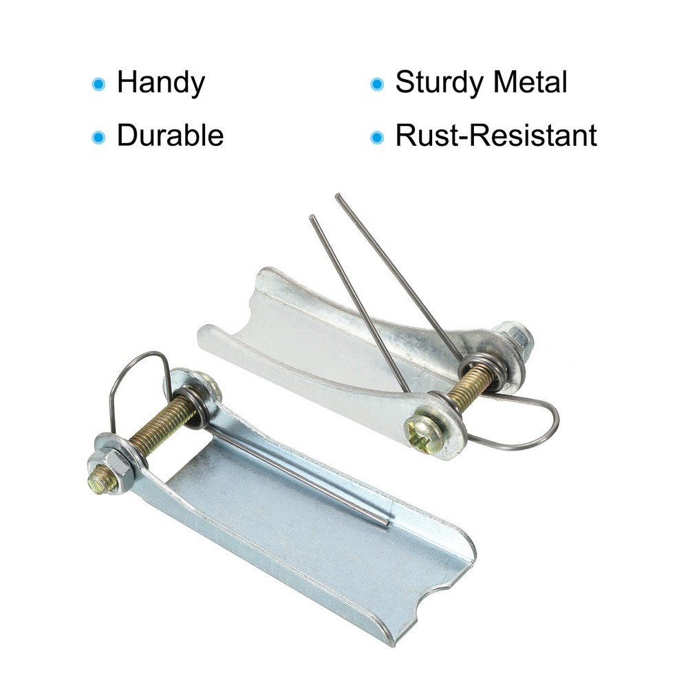 4Pcs Replacement Hooks Latch 2 Size Metal Towing Receiver Hitch Silver