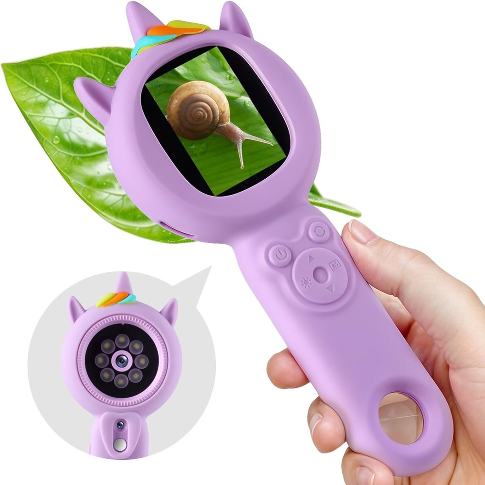 Handheld 500x Magnification Microscope for Kids - Engaging STEM Educational Gift