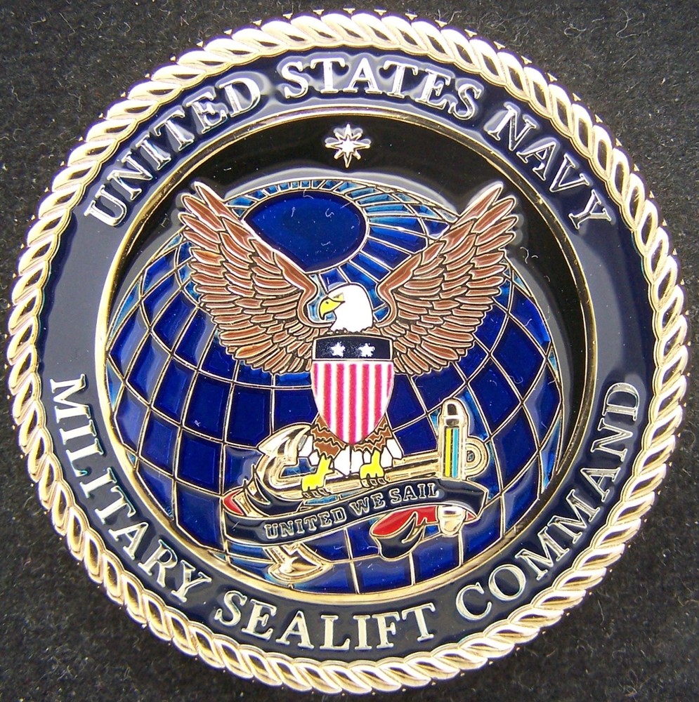 Military Sealift Command Challenge Coin