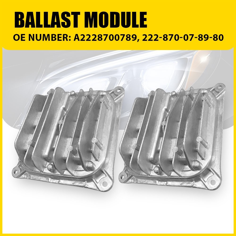 2 Right/Left LED Headlight Ballast Control Module For 14-2018 Mercedes C300 E350