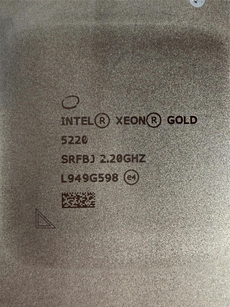 Intel Xeon Gold 5220 SRFBJ 2.20GHz 24.75 MB 18-Core LGA3647 Socket CPU Processor