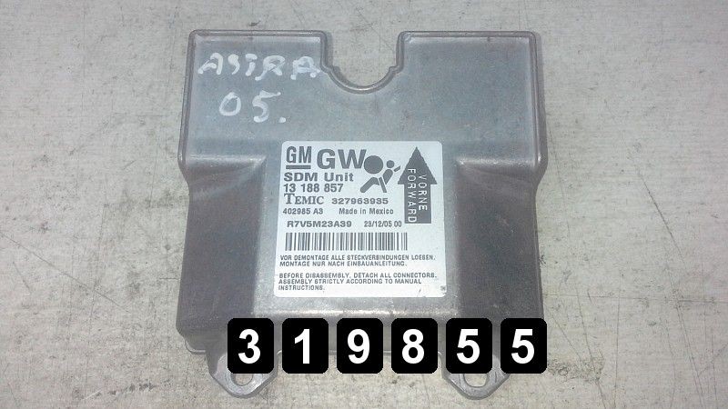 2005 OPEL ASTRA ECU MODULE 13188857 GENUINE