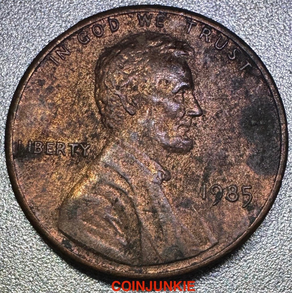 1985 Lincoln Memorial Cent-DIE CRACK ON REVERSE 🔥