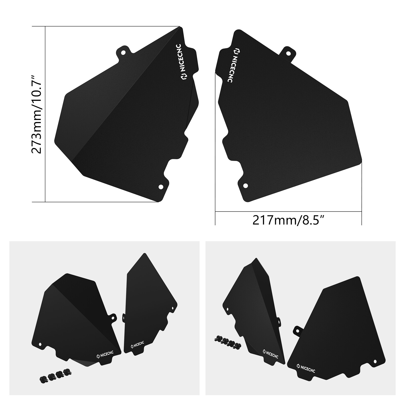 NICECNC Glove Box Enclosure Panels For Can-Am Maverick X3 RR R TURBO 2017-2021