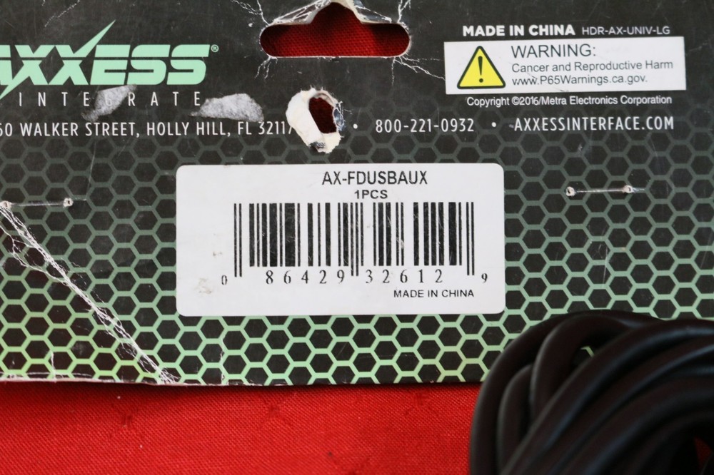 Axxess AX-FDUSBAUX Knockout Replacement Panel for Select 2015-16 Ford, NEW #N1