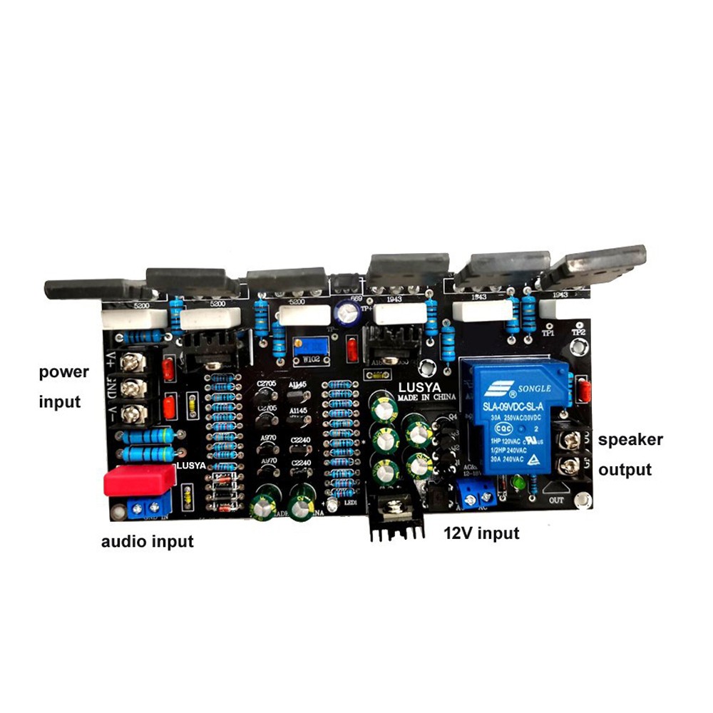 DC ±20-90V PCB Audio Rear Amplification Module Power Amplifier Board