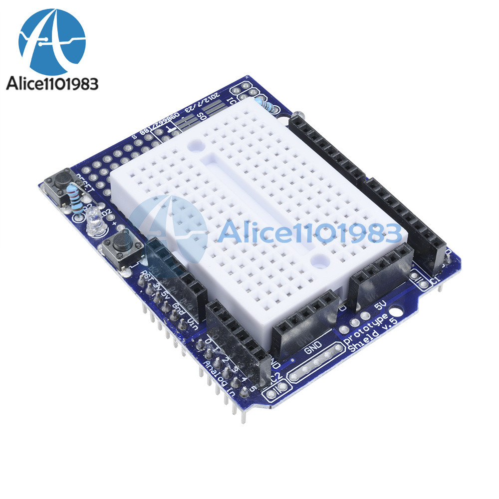 Atmega328P R3 Arduino Prototype Shield ProtoShield + Mini Breadboard